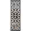 Safavieh Courtyard Navy Indoor Outdoor Rug - Runner 2'7