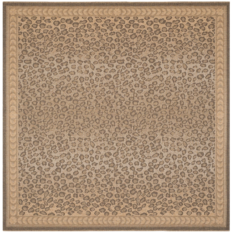 Safavieh Courtyard Natural Indoor Outdoor Rug - Square 7'10
