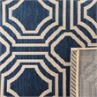 Safavieh Courtyard Navy Indoor Outdoor Rug - 2' x 3'7