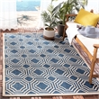 Safavieh Courtyard Navy Indoor Outdoor Rug - 2'7