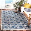 Safavieh Courtyard Navy Indoor Outdoor Rug - 9' x 12'