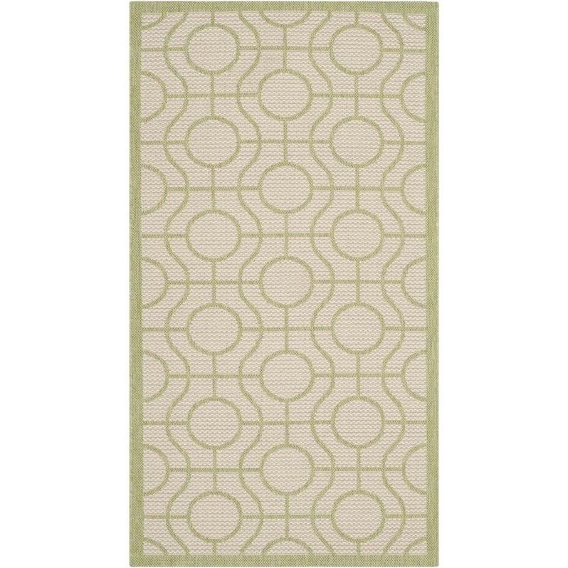 Safavieh Courtyard Beige Indoor Outdoor Rug - 2'7