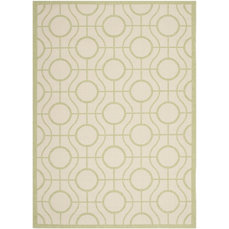 Safavieh Courtyard Beige Indoor Outdoor Rug - 4' x 5'7