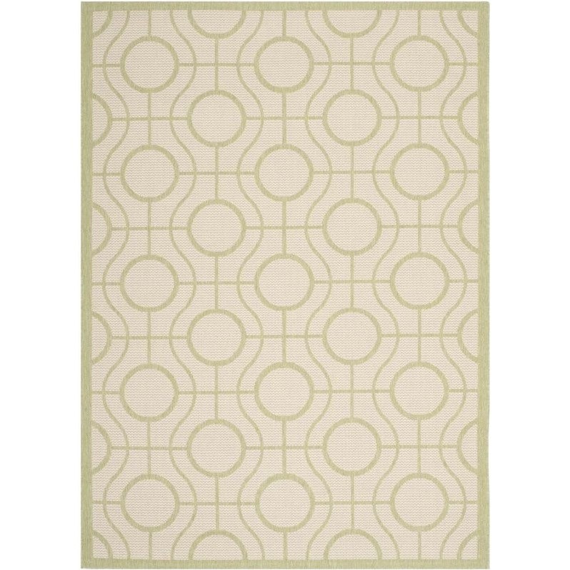 Safavieh Courtyard Beige Indoor Outdoor Rug - 5'3
