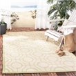 Safavieh Courtyard Beige Indoor Outdoor Rug - 8' x 11'