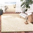 Safavieh Courtyard Beige Indoor Outdoor Rug - 8' x 11'