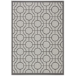 Safavieh Courtyard Light Grey Indoor Outdoor Rug - 4' x 5'7