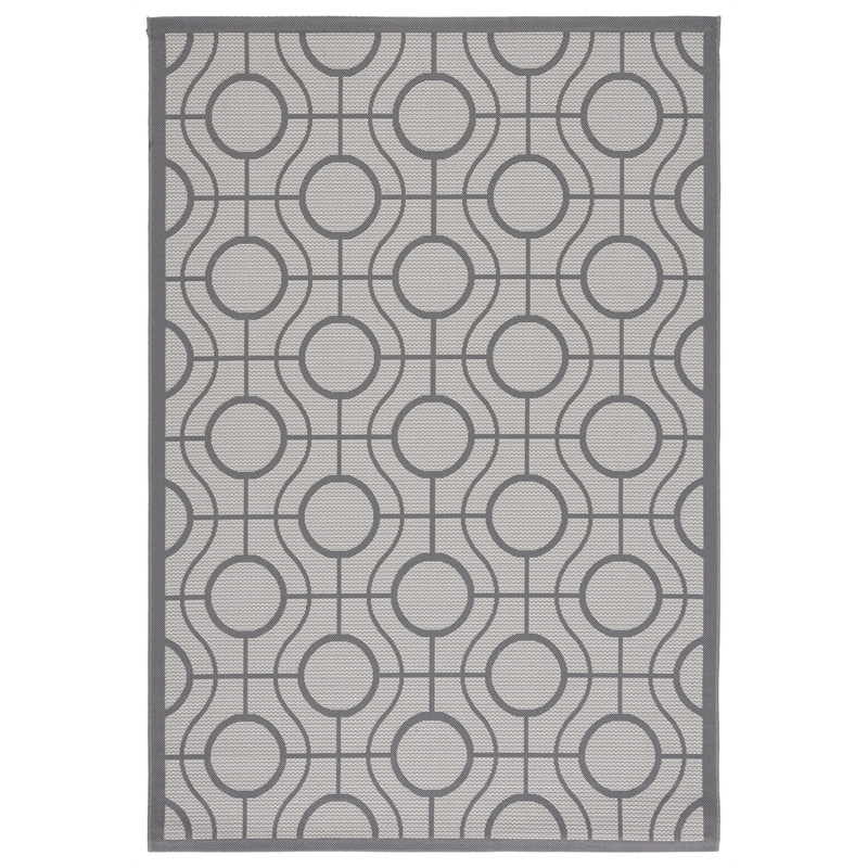 Safavieh Courtyard Light Grey Indoor Outdoor Rug - 5'3