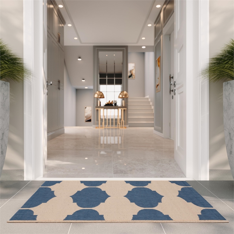 Safavieh Courtyard Beige Indoor Outdoor Rug - 2' x 3'7
