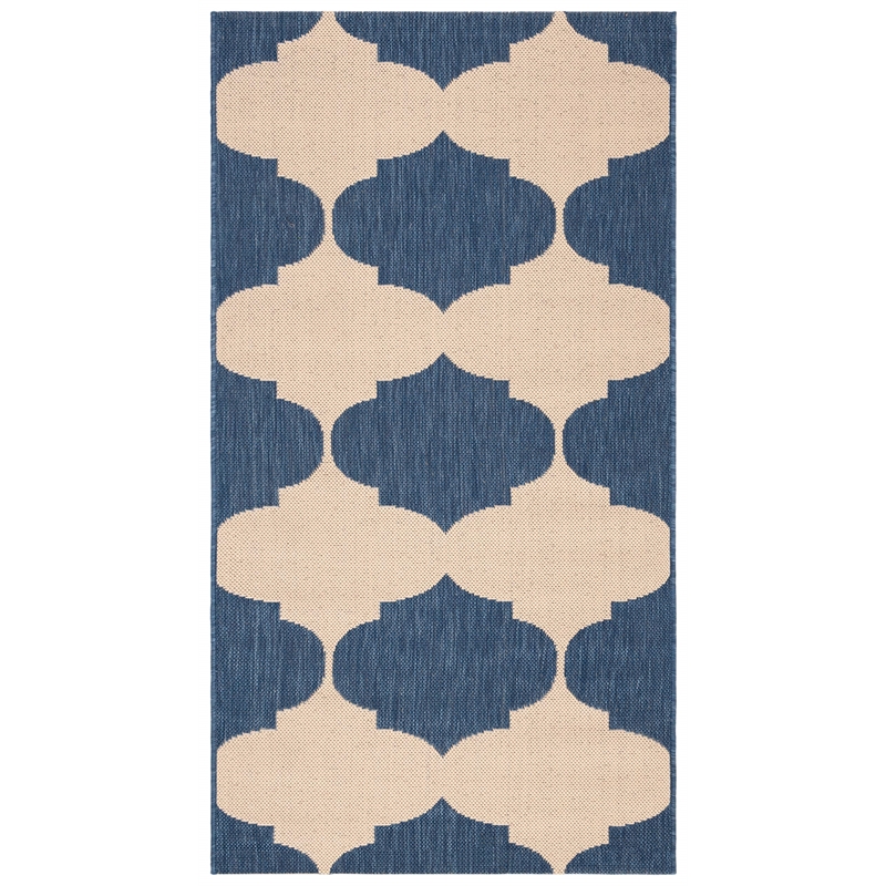 Safavieh Courtyard Beige Indoor Outdoor Rug - 2'7