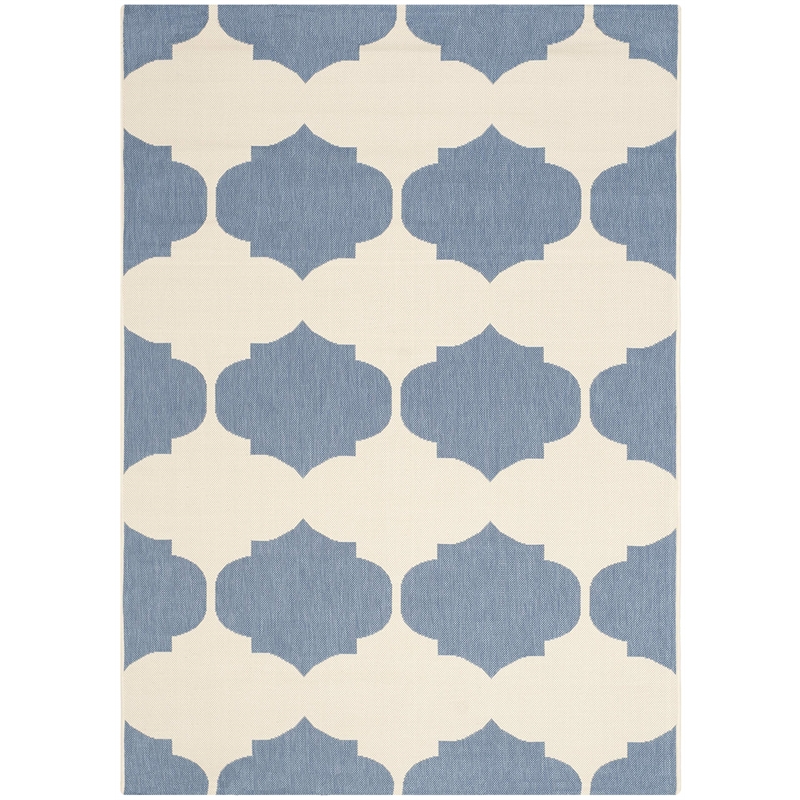 Safavieh Courtyard Beige Indoor Outdoor Rug - 4' x 5'7