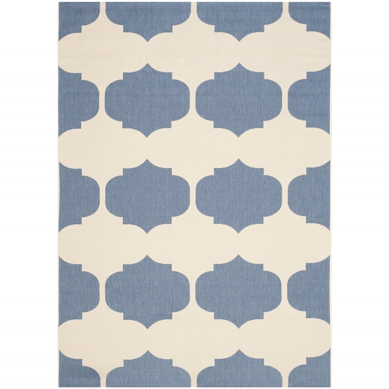 Safavieh Courtyard Beige Indoor Outdoor Rug - 9' x 12'
