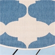 Safavieh Courtyard Beige Indoor Outdoor Rug - Round 5'3