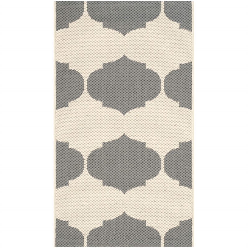 Safavieh Courtyard Beige Indoor Outdoor Rug - 2'7