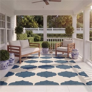 Safavieh Courtyard Beige Indoor Outdoor Rug - 8' x 11'