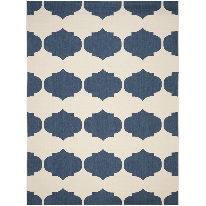 Safavieh Courtyard Beige Indoor Outdoor Rug - 8' x 11'