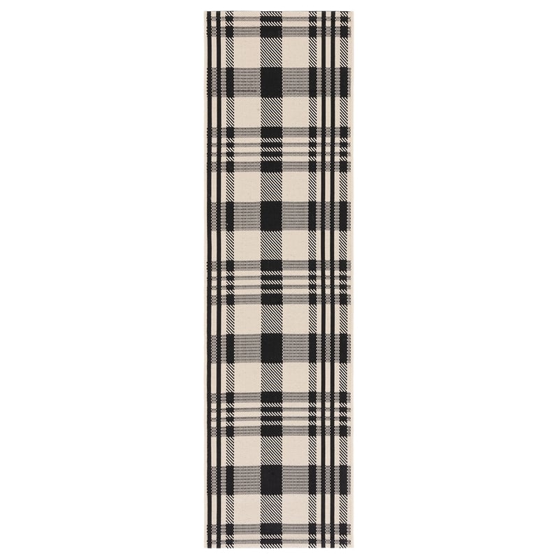 Safavieh Courtyard Black Indoor Outdoor Rug - Runner 2'3