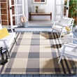 Safavieh Courtyard Grey Indoor Outdoor Rug - 9' x 12'