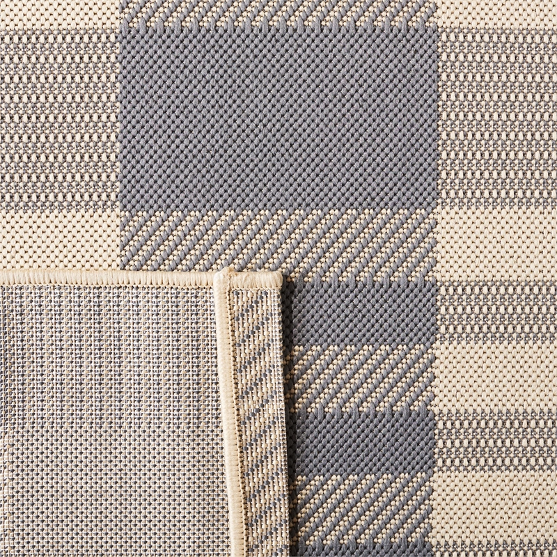 Safavieh Courtyard Grey Indoor Outdoor Rug - Runner 2'3