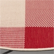Safavieh Courtyard Red Indoor Outdoor Rug - Round 7'10