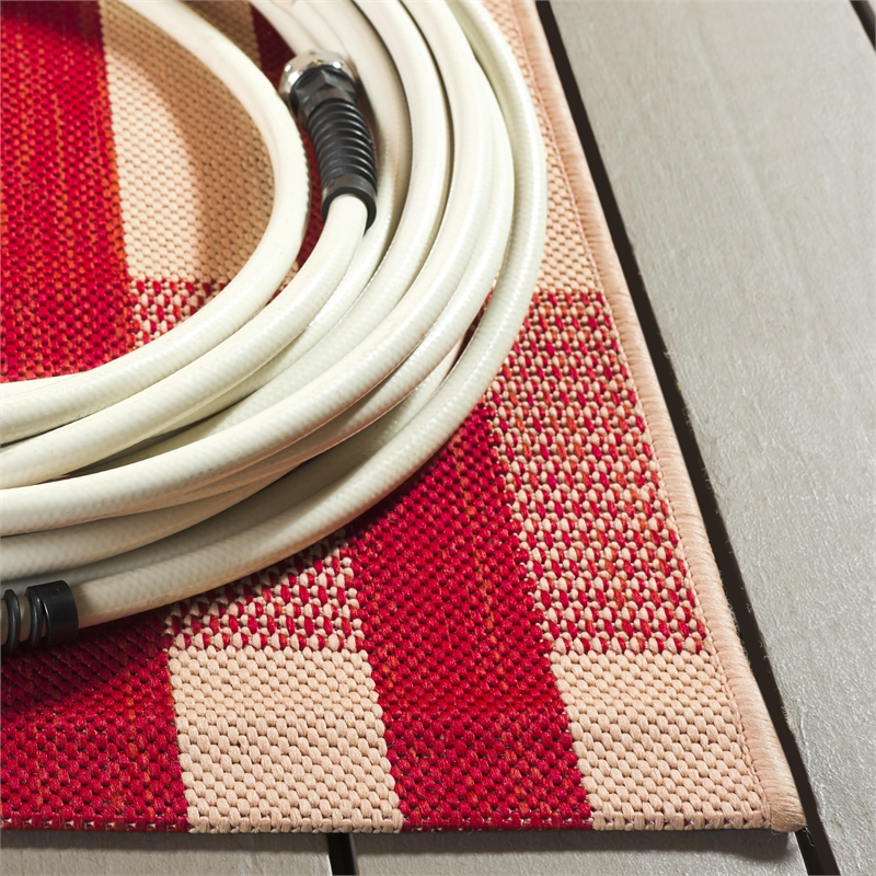 Safavieh Courtyard Red Indoor Outdoor Rug - Runner 2'3