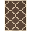 Safavieh Courtyard Dark Brown Indoor Outdoor Rug - 4' x 5'7
