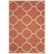 Safavieh Courtyard Terracotta Indoor Outdoor Rug - 6'7