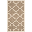 Safavieh Courtyard Brown Indoor Outdoor Rug - 2' x 3'7