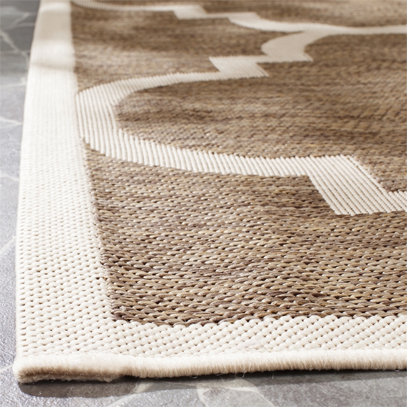 Safavieh Courtyard Brown Indoor Outdoor Rug - 2' x 3'7