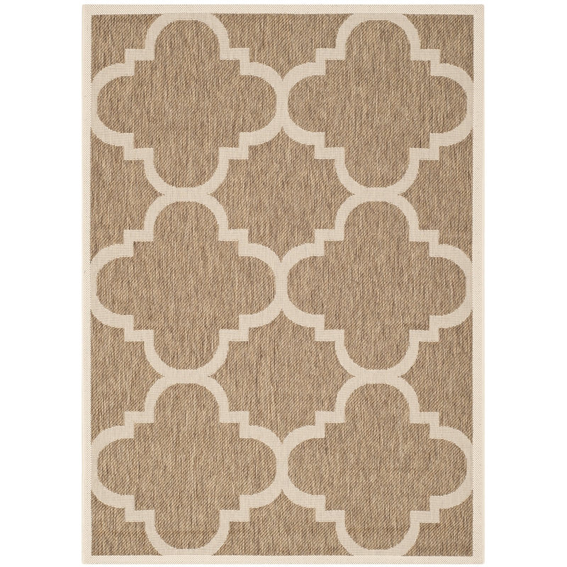 Safavieh Courtyard Brown Indoor Outdoor Rug - 4' x 5'7