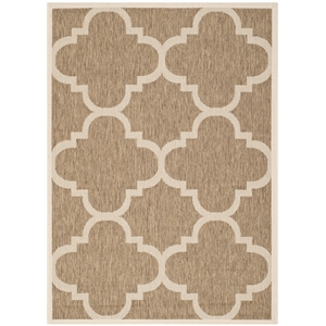 Safavieh Courtyard Brown Indoor Outdoor Rug - 4' x 5'7&quot