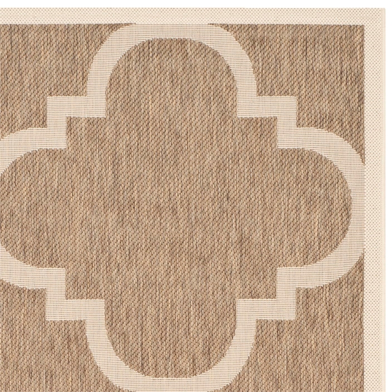 Safavieh Courtyard Brown Indoor Outdoor Rug - 5'3