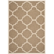 Safavieh Courtyard Brown Indoor Outdoor Rug - 6'7