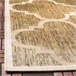 Safavieh Courtyard Brown Indoor Outdoor Rug - 8' x 11'