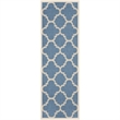 Safavieh Courtyard Blue Indoor Outdoor Rug - Runner 2'4