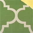 Safavieh Courtyard Green Indoor Outdoor Rug - Square 4'