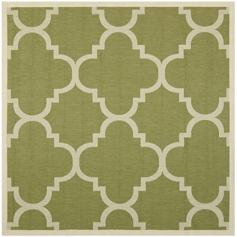 Safavieh Courtyard Green Indoor Outdoor Rug - Square 5'3