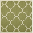 Safavieh Courtyard Green Indoor Outdoor Rug - Square 5'3