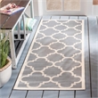 Safavieh Courtyard Grey Indoor Outdoor Rug - Runner 2'4