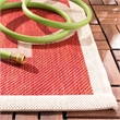 Safavieh Courtyard Red Indoor Outdoor Rug - 5'3