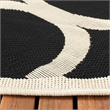 Safavieh Courtyard Black Indoor Outdoor Rug - Round 7'10