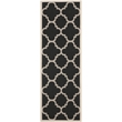 Safavieh Courtyard Black Indoor Outdoor Rug - Runner 2'3