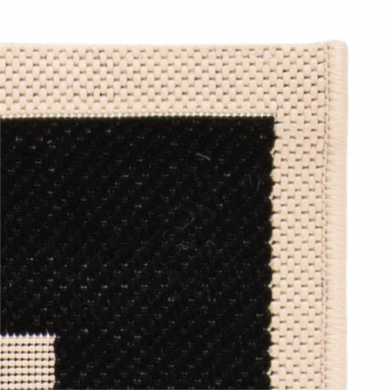 Safavieh Courtyard Black Indoor Outdoor Rug - Square 4'