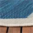 Safavieh Courtyard Navy Indoor Outdoor Rug - Round 7'10