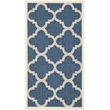 Safavieh Courtyard Navy Indoor Outdoor Rug - Runner 2'7