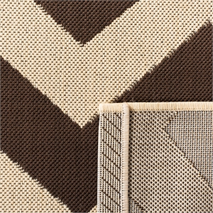 Safavieh Courtyard Dark Brown Indoor Outdoor Rug - Square 5'3&quot