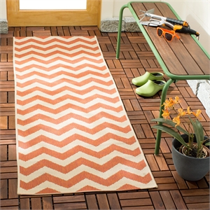 Safavieh Courtyard Terracotta Indoor Outdoor Rug - Runner 2'3&quot x 6'7&quot