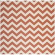 Safavieh Courtyard Terracotta Indoor Outdoor Rug - Square 5'3