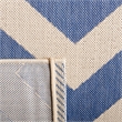 Safavieh Courtyard Blue Indoor Outdoor Rug - Square 4'