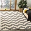 Safavieh Courtyard Grey Indoor Outdoor Rug - Square 5'3